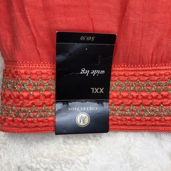 NWT JM Collection Wide Leg Tangerine Pant Sz XXL - Picture 6 of 6